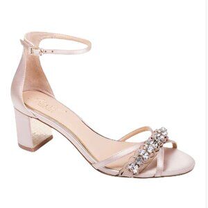 JEWEL BADGLEY MISCHKA Women's Giona Block Heel Evening Sandals